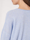 Repeat Cashmere sweater with v-neck Sky