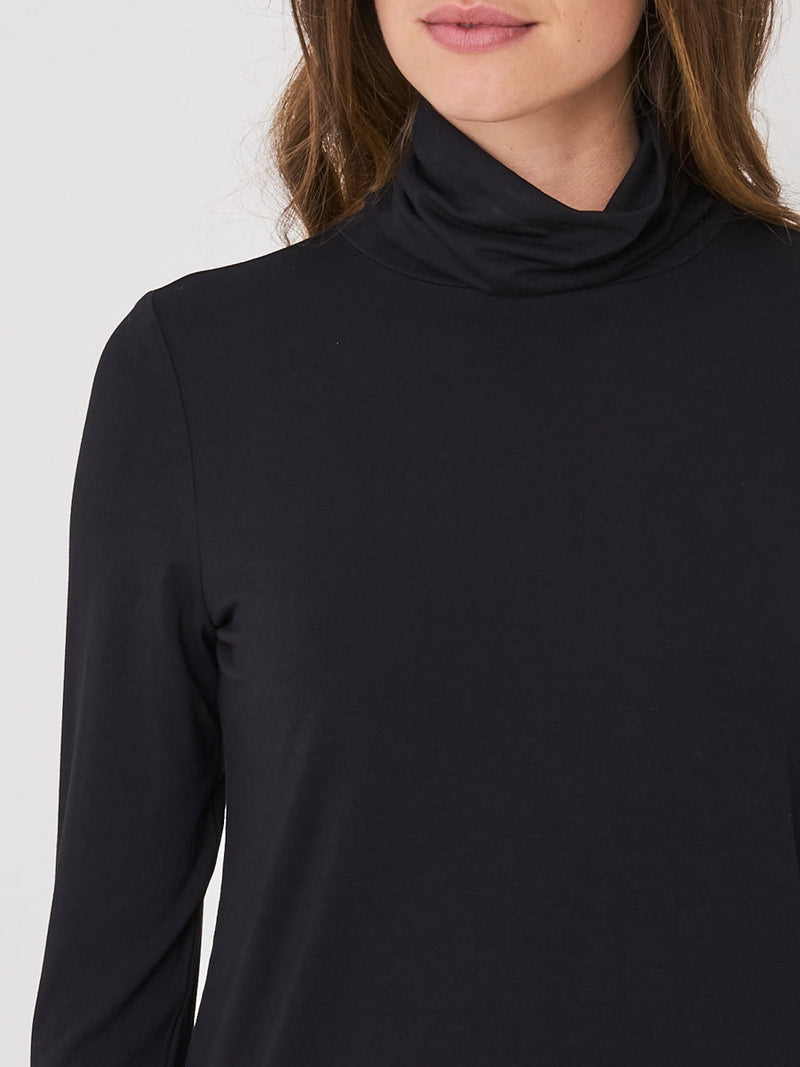 Repeat Cashmere Turtleneck long-sleeved top black