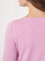 Repeat Cashmere Long sleeve pullover Orchid