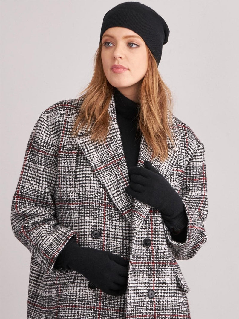 Repeat Organic cashmere hat värissä musta