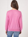 Repeat Cashmere Sweater with v-neck Blossom