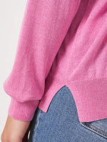 Repeat Cashmere Sweater with v-neck Blossom