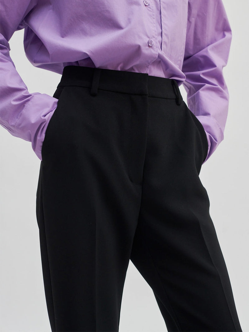 Second Female FIQUE flared trousers black