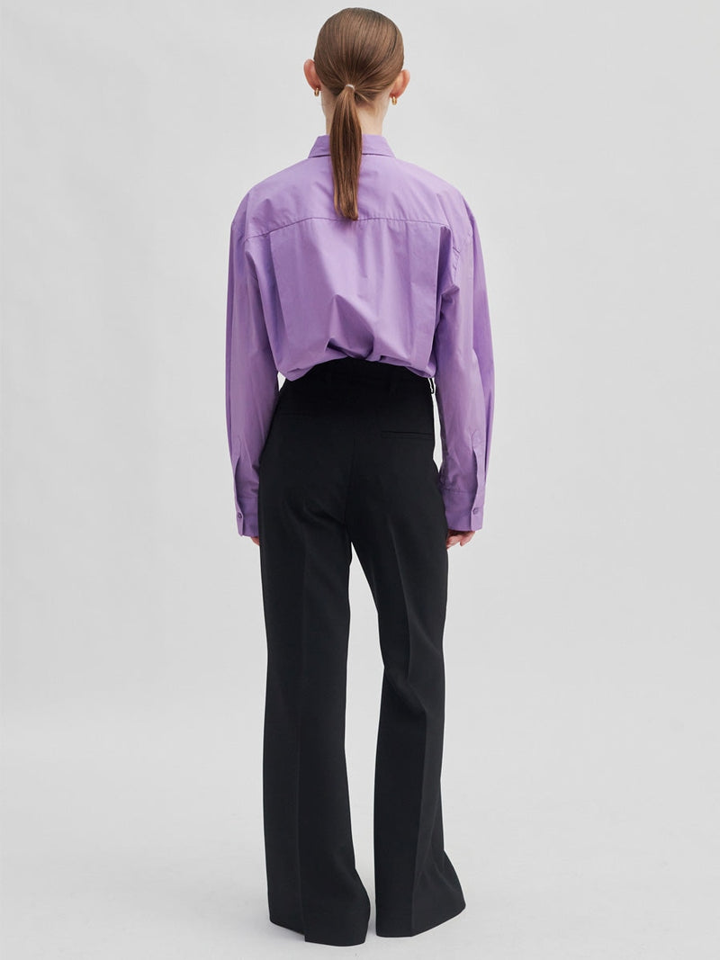 Second Female FIQUE flared trousers black