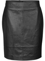 Second Female FRANCIE mini leather skirt black