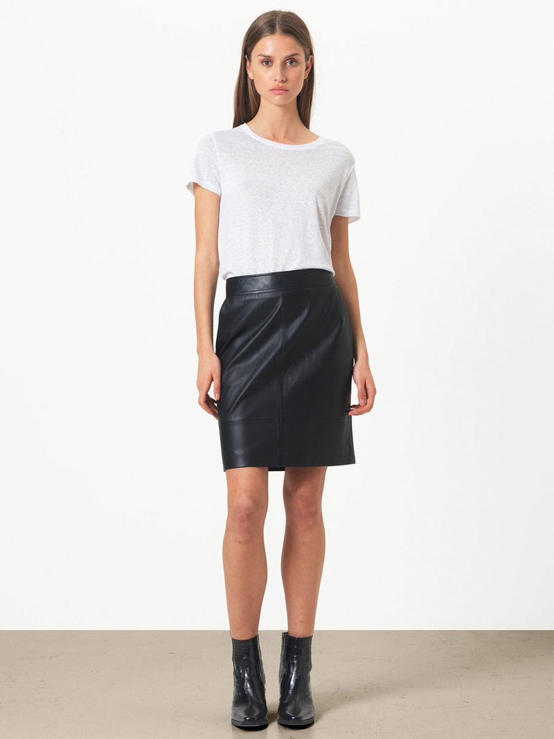 FRANCIE mini leather skirt