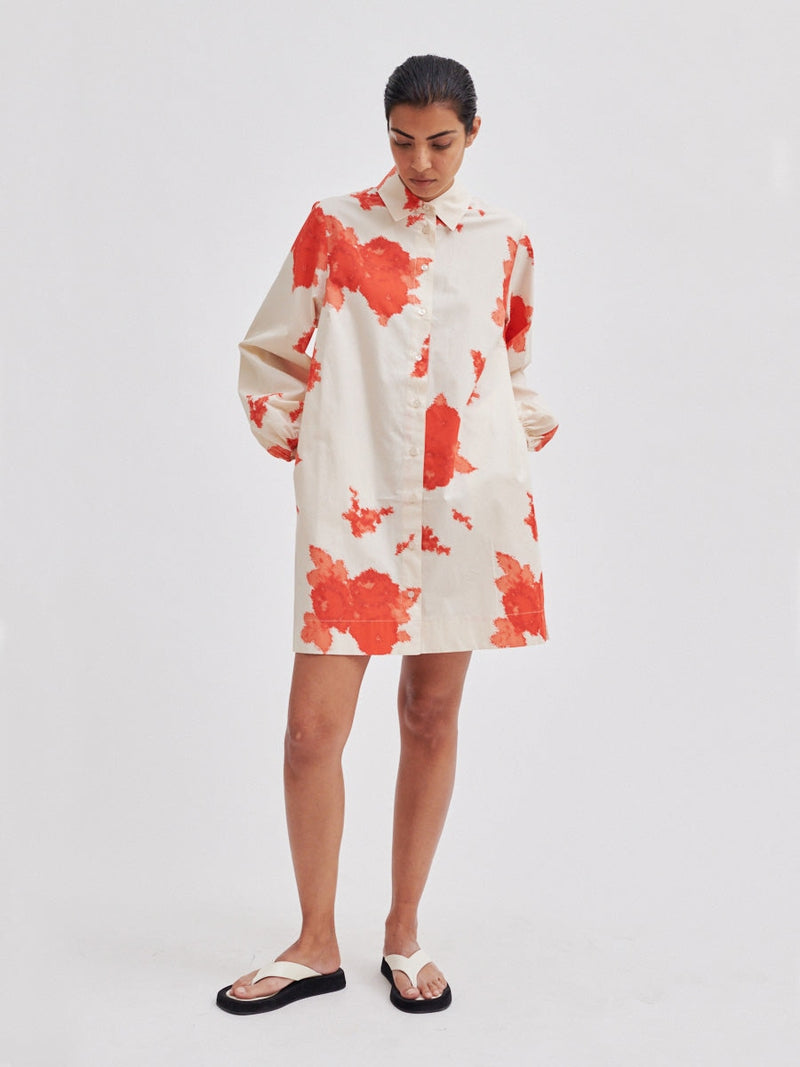 Second Female Fridenza Tunic Dress Dark Chalk