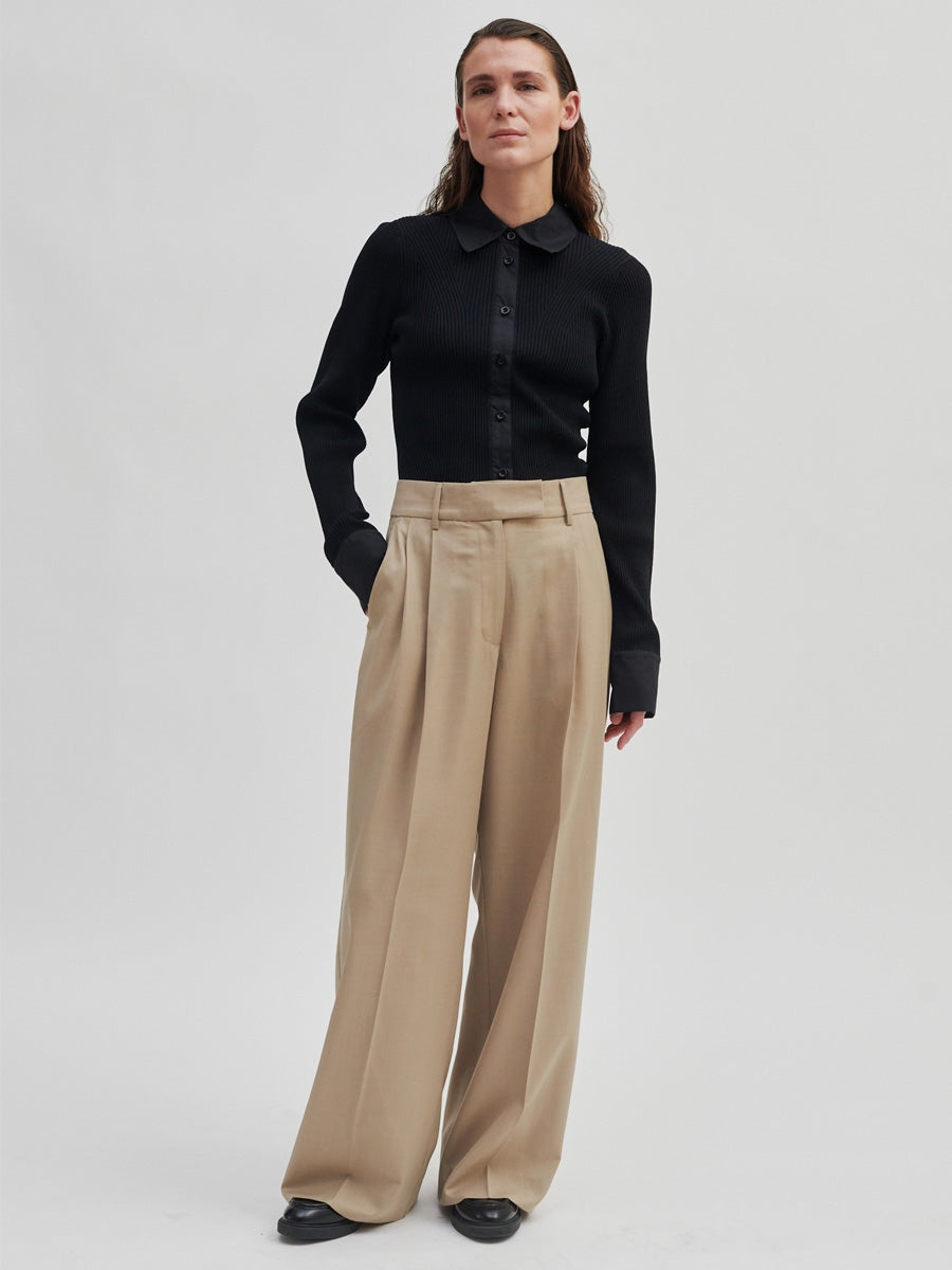 Second Female JUNA trousers weathered teak