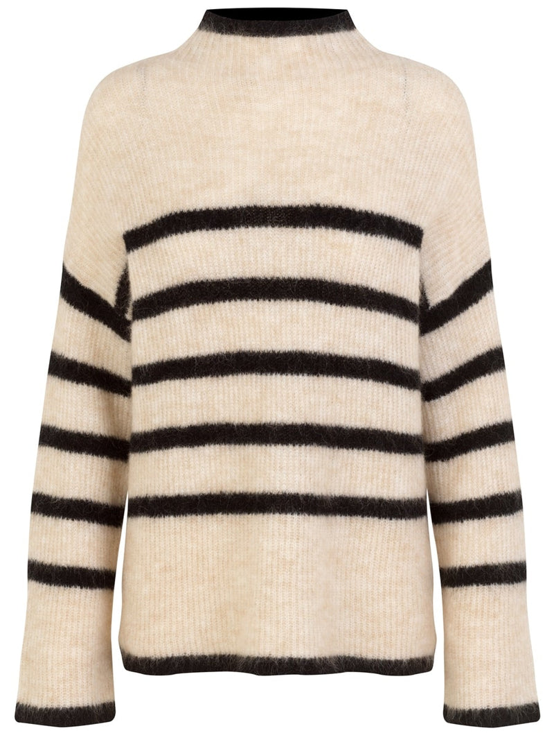 Second Female OVALIS knit t-neck brazilian sand hiekka
