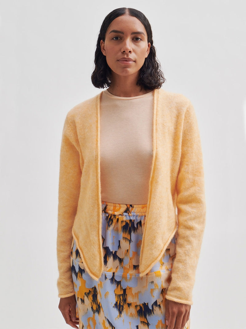 Second Female Ymani Knit Cardigan Bleached Apricot