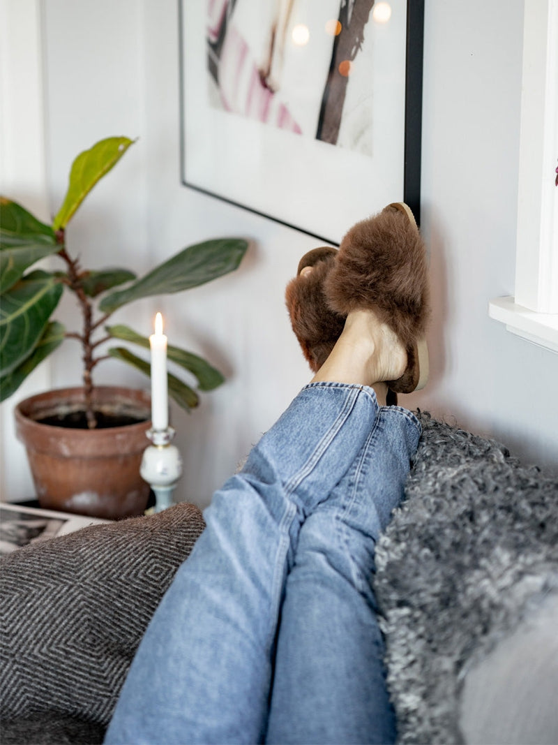 Shepherd Of Sweden Tessan slipper Rusty brown