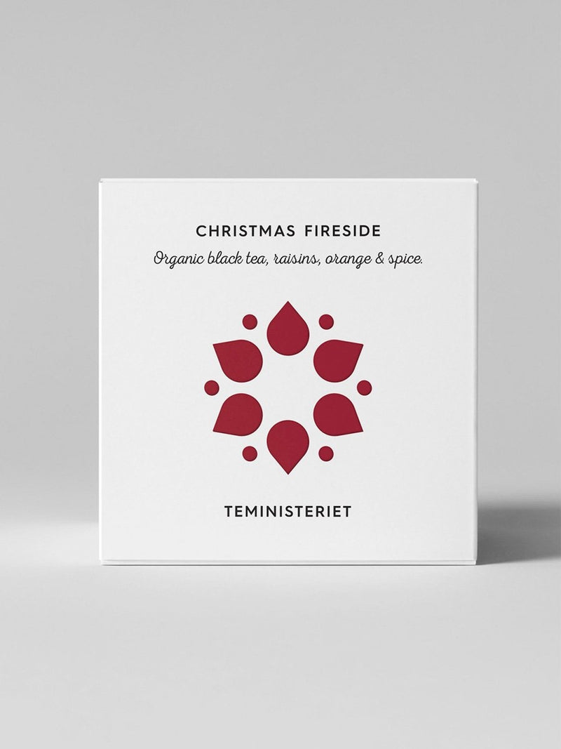 Teministeriet Christmas Fireside Organic irtotee 