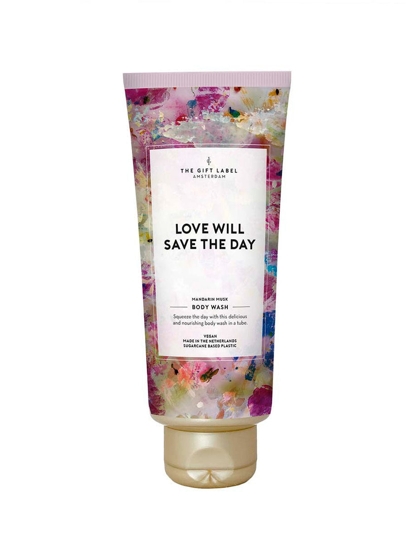 The Gift Label LOVE WILL SAVE THE DAY body wash