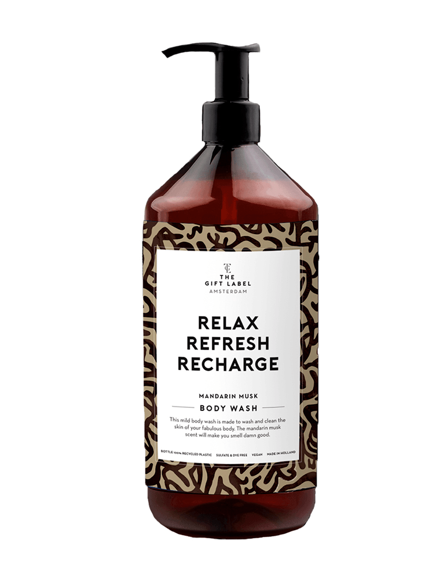 The Gift Labelin Body wash. 