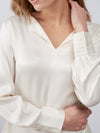YAYA Long sleeve top Birch sand