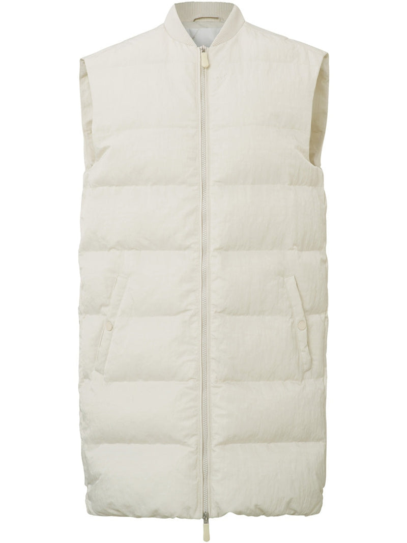 YAYA Sleeveless bomber jacket Birch sand