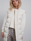 YAYA Sleeveless bomber jacket Birch sand