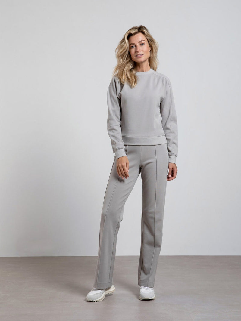 YAYA Sweatshirt with pleats Paloma grey