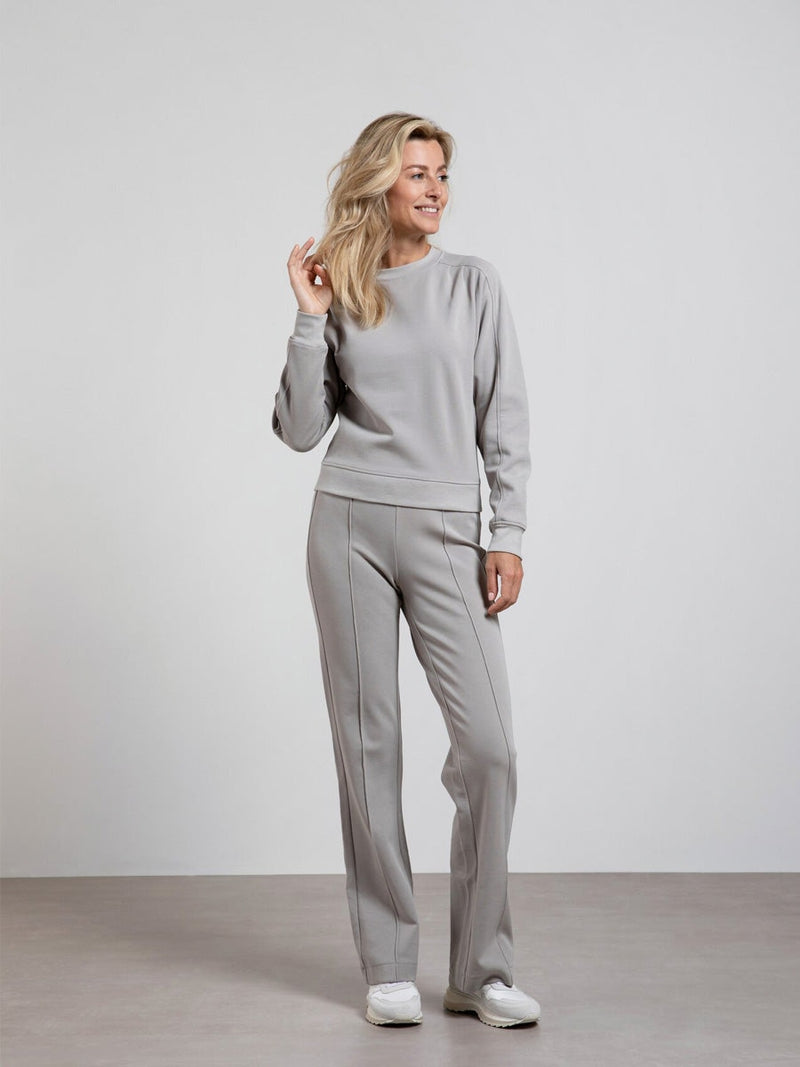 YAYA Sweatshirt with pleats Paloma grey