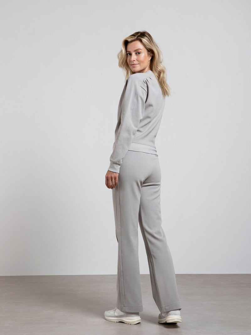 YAYA Sweatshirt with pleats Paloma grey